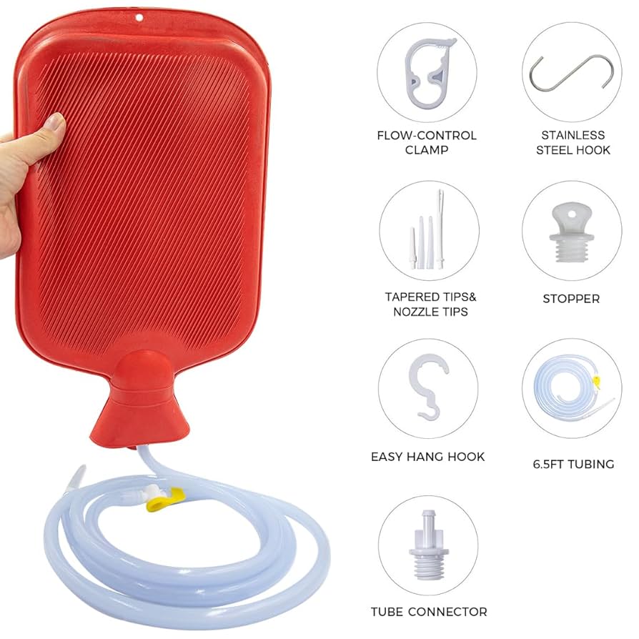 Amazon.co.jp: Enema Bag 2L 家庭用浣腸キット 長さ6.6フィート